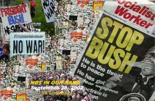 War Protest. Sept 28, 2002